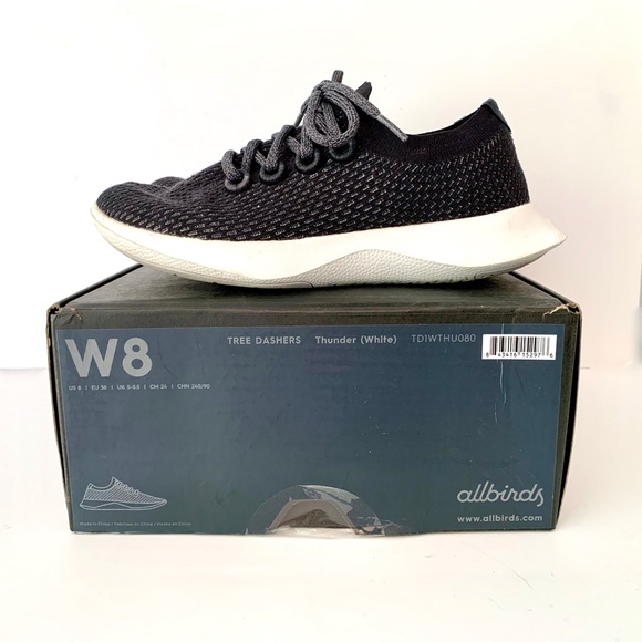 Allbirds Tree Dashers Thunder (White) W 8 - Picture 1 of 16